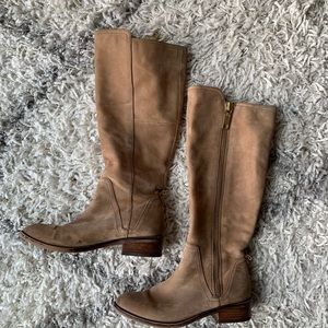 Aldo Side Zip Up Suede Boots